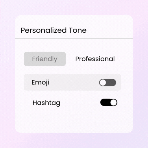 Personalized Tone for Human Comments